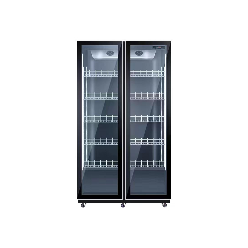 Wine Beer Dual Zone - ตู้แช่เครื่องดื่มแบบสองประตู ระบบทำความเย็นด้วยอากาศ ชั้นวางปรับระดับได้ สำหรับไวน์ เบียร์ และเครื่องดื่มแอลกอฮอล์
