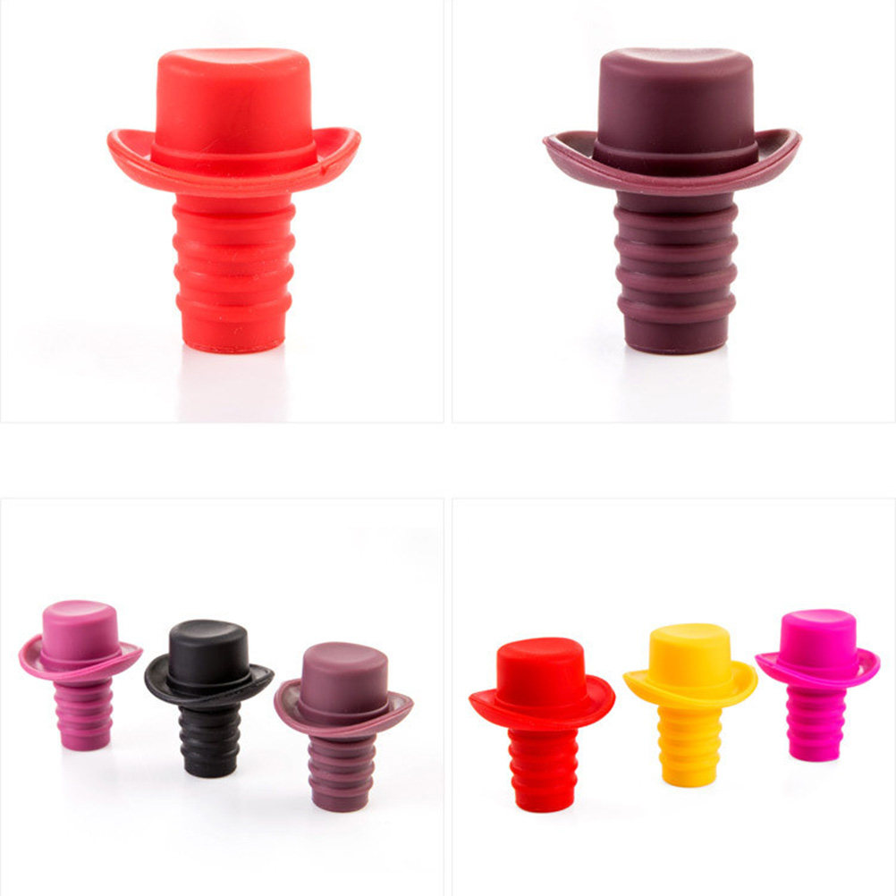 จุกปิดขวดซิลิโคน 5 ชิ้น ดีไซน์ - Wine Beer Hat บทวิจารณ์และราคา
