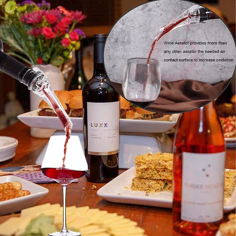 1 ชิ้น ที่กรองไวน์แบบพกพา หัวเ - Wine Aerator Pour บทวิจารณ์และราคา